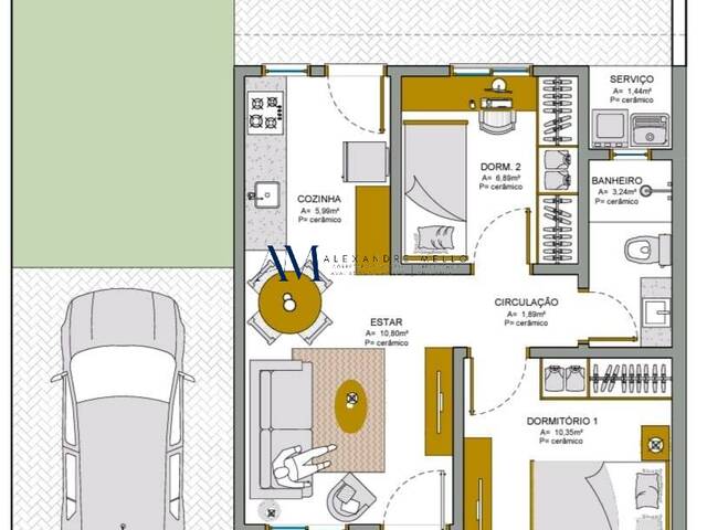 #CA119 - Casa para Venda em Montenegro - RS - 3
