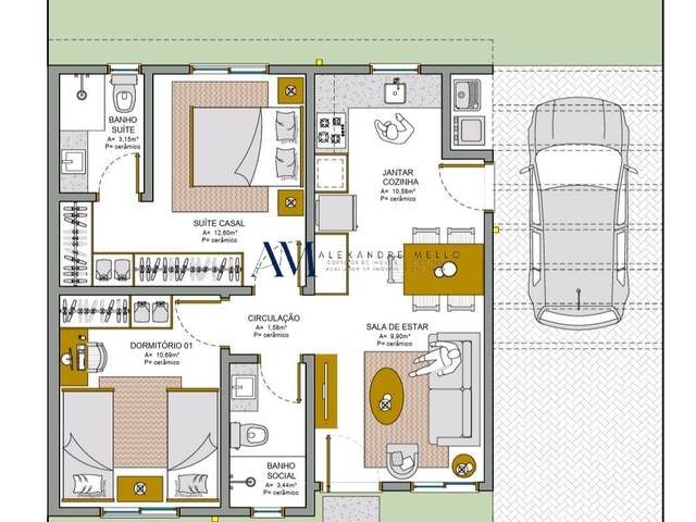 #CA129 - Casa para Venda em Montenegro - RS - 3